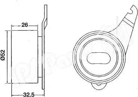 IPS Parts ITB-6304 - Натягувач, зубчастий ремінь autocars.com.ua