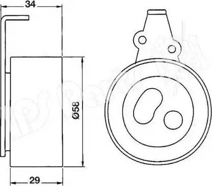 IPS Parts ITB-6310 - Натягувач, зубчастий ремінь autocars.com.ua