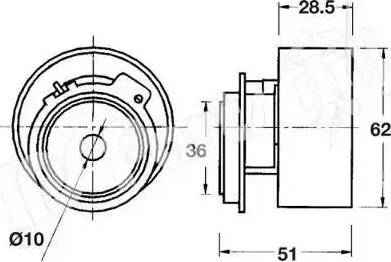 IPS Parts ITB-6311 - Натяжитель, ремень ГРМ autodnr.net