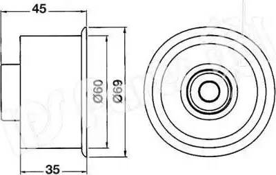 IPS Parts ITB-6316 - Натягувач, зубчастий ремінь autocars.com.ua