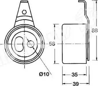 IPS Parts ITB-6319 - Натяжитель, ремень ГРМ autodnr.net