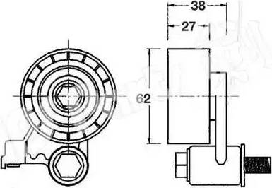 IPS Parts ITB-6329 - Натягувач, зубчастий ремінь autocars.com.ua