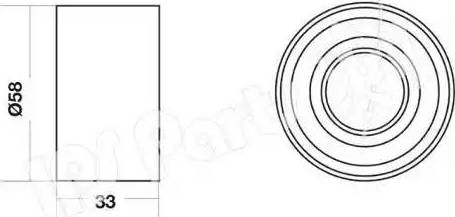 IPS Parts ITB-6337 - Натягувач, зубчастий ремінь autocars.com.ua