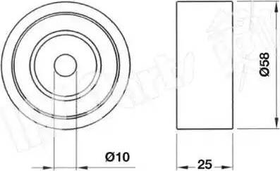 IPS Parts ITB-6343 - Натягувач, зубчастий ремінь autocars.com.ua