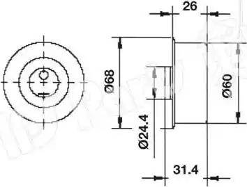 IPS Parts ITB-6344 - Натяжитель, ремень ГРМ autodnr.net