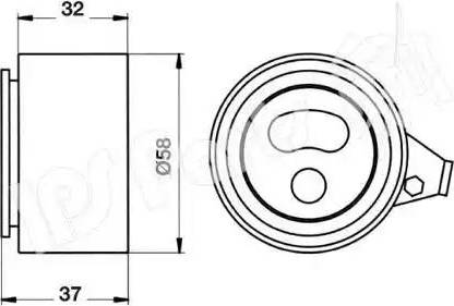 IPS Parts ITB-6346 - Натягувач, зубчастий ремінь autocars.com.ua