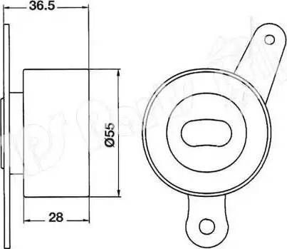 IPS Parts ITB-6400 - Натягувач, зубчастий ремінь autocars.com.ua