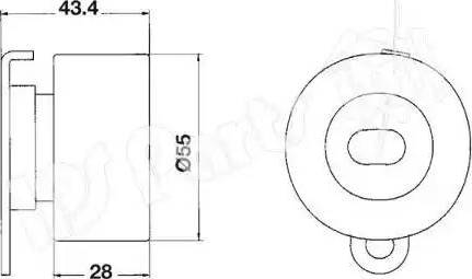 IPS Parts ITB-6401 - Натягувач, зубчастий ремінь autocars.com.ua