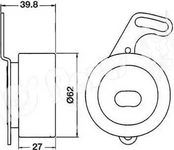 IPS Parts ITB-6404 - Натяжитель, ремень ГРМ autodnr.net