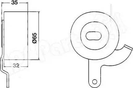 IPS Parts ITB-6405 - Натягувач, зубчастий ремінь autocars.com.ua