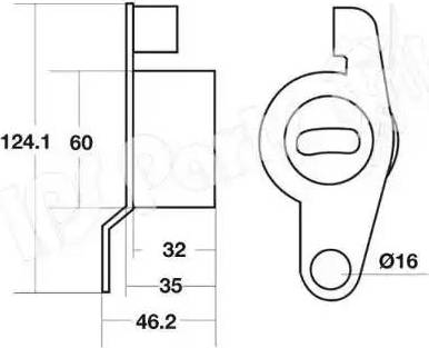 IPS Parts ITB-6420 - Натягувач, зубчастий ремінь autocars.com.ua