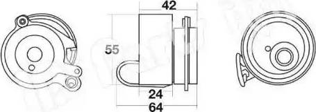 IPS Parts ITB-6423 - Натяжитель, ремень ГРМ autodnr.net