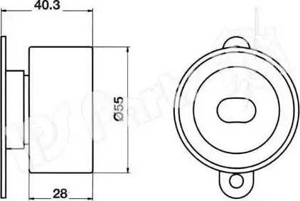 IPS Parts ITB-6424 - Натягувач, зубчастий ремінь autocars.com.ua