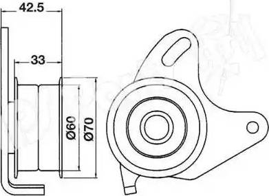 IPS Parts ITB-6501 - Натягувач, зубчастий ремінь autocars.com.ua