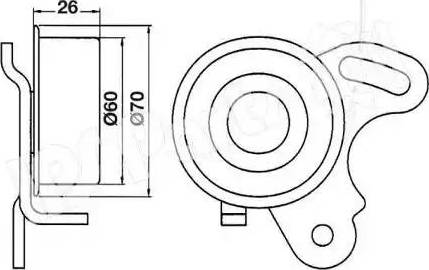 IPS Parts ITB-6503 - Натяжной ролик, ремень ГРМ autodnr.net