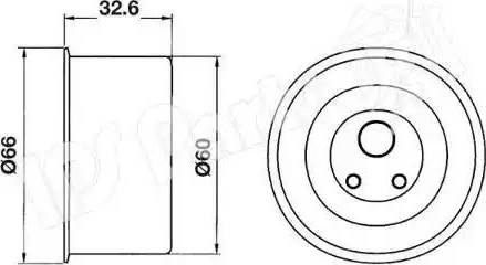 IPS Parts ITB-6507 - Натягувач, зубчастий ремінь autocars.com.ua