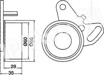 IPS Parts ITB-6508 - Натягувач, зубчастий ремінь autocars.com.ua