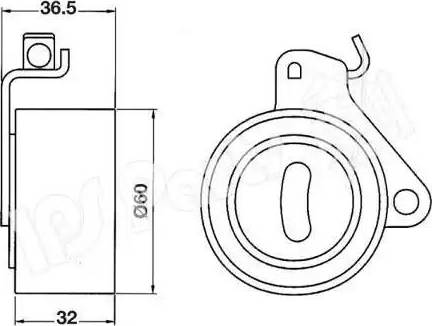 IPS Parts ITB-6509 - Натягувач, зубчастий ремінь autocars.com.ua