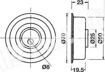 IPS Parts ITB-6510 - Натяжитель, ремень ГРМ autodnr.net