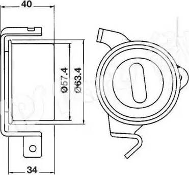 IPS Parts ITB-6512 - Натягувач, зубчастий ремінь autocars.com.ua