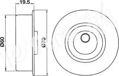 IPS Parts ITB-6518 - Натягувач, зубчастий ремінь autocars.com.ua