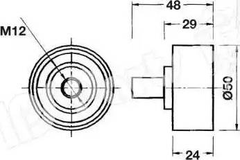 IPS Parts ITB-6610 - Натягувач, зубчастий ремінь autocars.com.ua