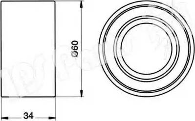 IPS Parts ITB-6709 - Натягувач, зубчастий ремінь autocars.com.ua