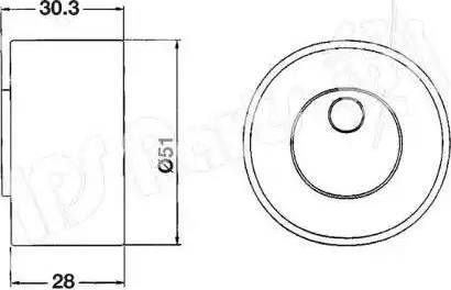 IPS Parts ITB-6801 - Натягувач, зубчастий ремінь autocars.com.ua