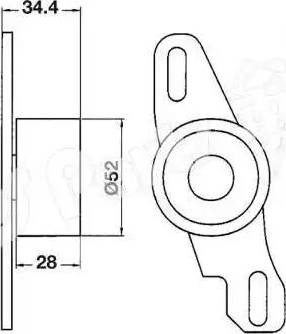 IPS Parts ITB-6802 - Натягувач, зубчастий ремінь autocars.com.ua