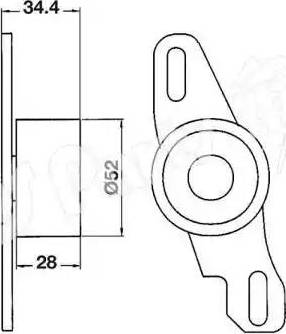 IPS Parts ITB-6803 - Натягувач, зубчастий ремінь autocars.com.ua