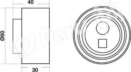 IPS Parts ITB-6817 - Натягувач, зубчастий ремінь autocars.com.ua