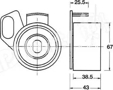 IPS Parts ITB-6907 - Натягувач, зубчастий ремінь autocars.com.ua