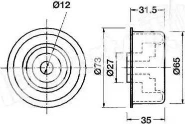 IPS Parts ITB-6912 - Натягувач, зубчастий ремінь autocars.com.ua