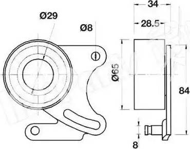 IPS Parts ITB-6913 - Натягувач, зубчастий ремінь autocars.com.ua