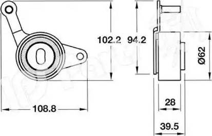 IPS Parts ITB-6919 - Натяжитель, ремень ГРМ autodnr.net