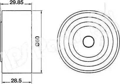 IPS Parts ITB-6H04 - Натягувач, зубчастий ремінь autocars.com.ua