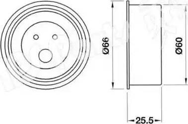 IPS Parts ITB-6H29 - Натягувач, зубчастий ремінь autocars.com.ua