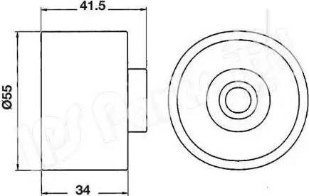 IPS Parts ITB-6K02 - Натягувач, зубчастий ремінь autocars.com.ua