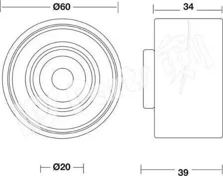 IPS Parts ITB-6K14 - Натяжитель, ремень ГРМ autodnr.net