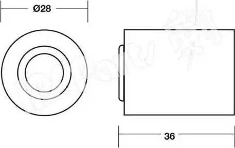 IPS Parts ITB-6K26 - Натягувач, зубчастий ремінь autocars.com.ua