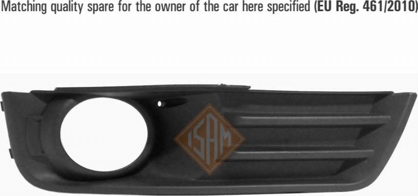 I.S.A.M. 1009718 - Решітка вентилятора, буфер autocars.com.ua