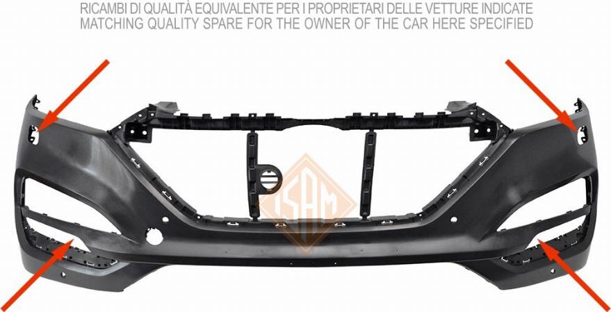 I.S.A.M. 3018116 - Буфер, бампер autocars.com.ua