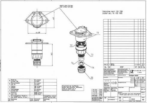 Jaeger 111060 - Розетка причепа autocars.com.ua