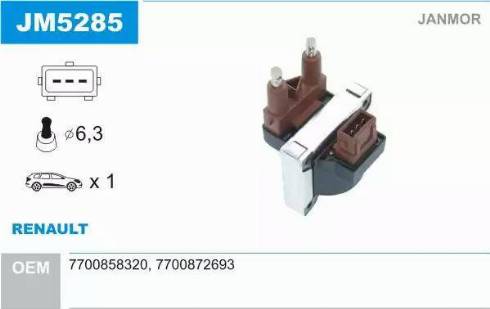 Janmor JM5285 - Катушка зажигания autodnr.net