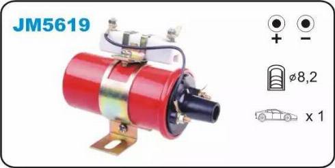 Janmor JM5619 - Котушка запалювання autocars.com.ua