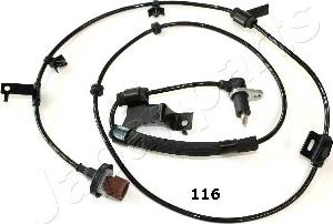 Japanparts ABS-116 - Датчик ABS, частота обертання колеса autocars.com.ua