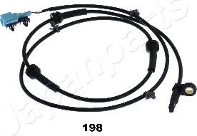 Japanparts ABS-198 - Датчик ABS, частота обертання колеса autocars.com.ua