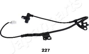 Japanparts ABS-227 - Датчик ABS, частота вращения колеса avtokuzovplus.com.ua