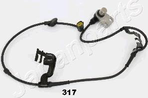 Japanparts ABS-317 - Датчик ABS, частота вращения колеса avtokuzovplus.com.ua