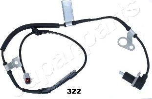 Japanparts ABS-322 - Датчик ABS, частота обертання колеса autocars.com.ua